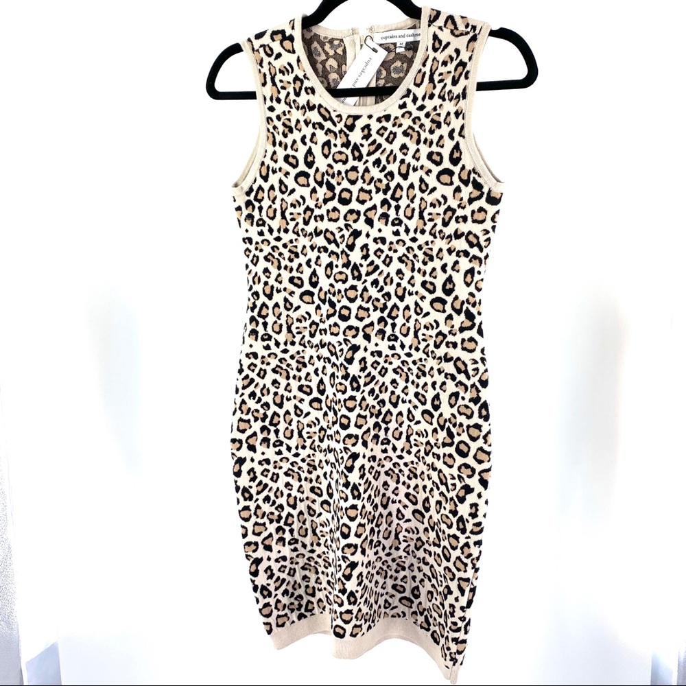 NWT Cupcakes & Cashmere Leopard Dress